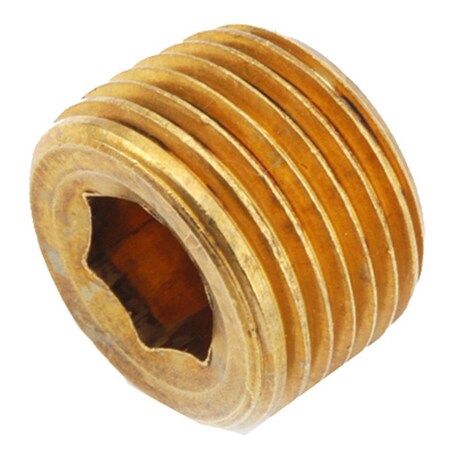 Anderson Metals 756115-02 0.12 in. Brass Countersink Plug, 10PK 134238